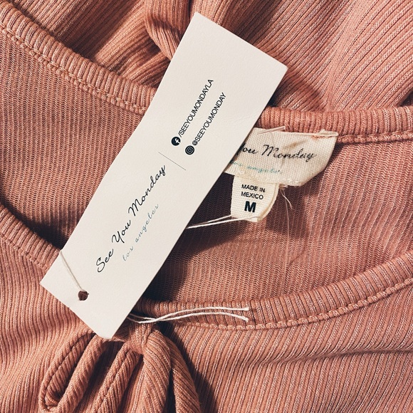 See You Monday Blush Pink Tiered Dress - Picture 4 of 4